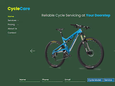 CycleCare Website Design