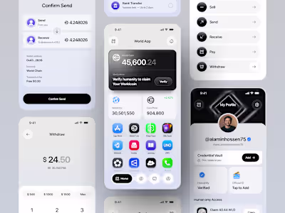 A next-generation WorldCoin Super App concept designed to br...