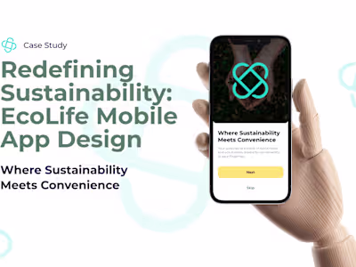 Redefining Sustainability: EcoLife Mobile App Design