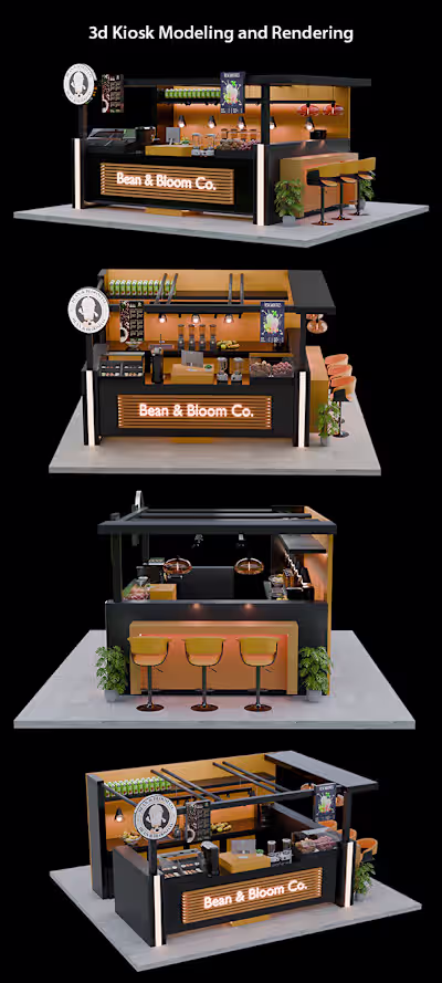 3D Architectural Render for Bean