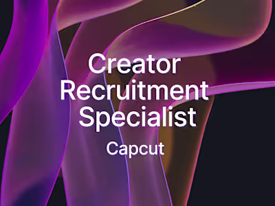 Creator Recruitment Specialist at CapCut