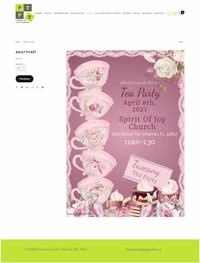 EVENT WEBSITE