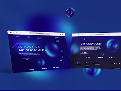 Faven - UI/UX and Front End Development for Crypto website