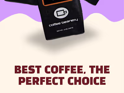 Elegant Email Newsletter Design for a Bean Cofee Brand