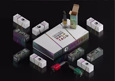 Christmas nail polish set - HOLO TACO on Behance
