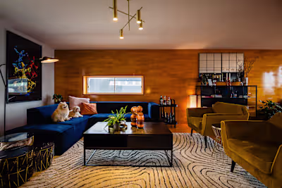 Not beige today! Colorful apartment in Amsterdam  