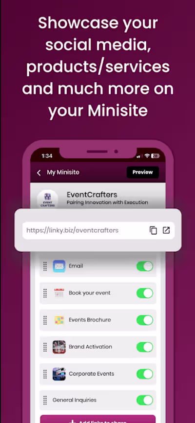 Linky APP UI UX Design and Development