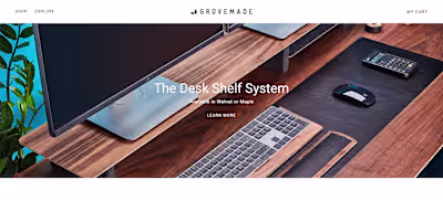 Adaptive markup for GROVEMADE landing page