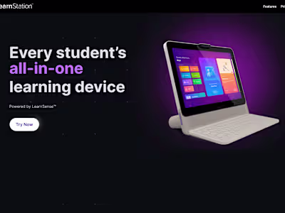 Landing Page Design for Innovative Study Device