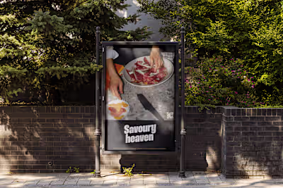 Savoury heaven- brand identity. 