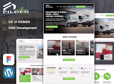 FILDER Construction Website Design