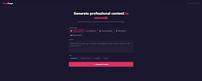 AI content generator that creates