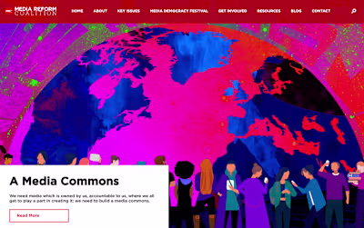 Media Reform Coalition - Website Design & Build