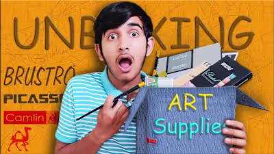 Exploring Art Supplies  | saksham artwork | - YouTube