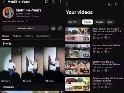 Account handling and video editing 