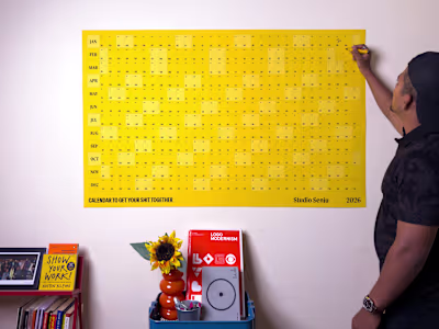 Designed a calendar few weeks