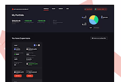 SpinshockSwap iteration.. An over-collateralized, yield-bear...