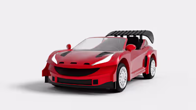 Ferrari WRC Concept Toy Car 3d Model