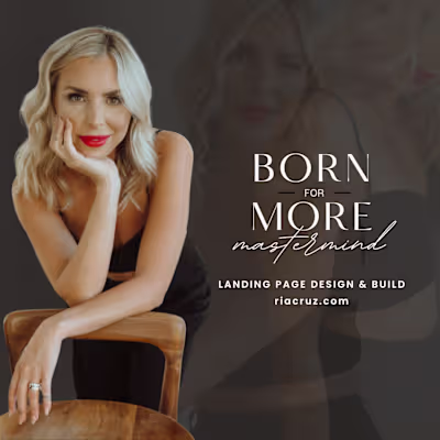 Landing Page Design & Build for Mastermind