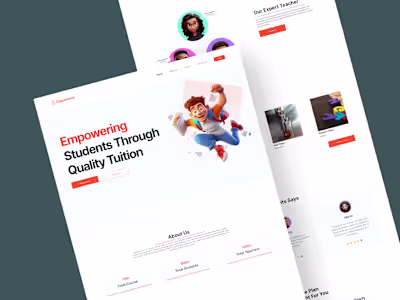 Landing Page of Classroom