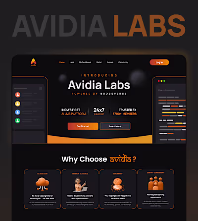 Avidia - Landing Page