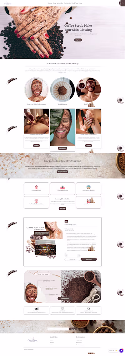 I Created a Shopify Store for Coffee Body Scrub.