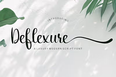 Deflexure - A Luxury Modern Script Font :: Behance