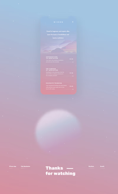 Oak Meditation - iOS Meditation App