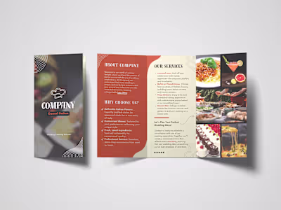 Catering Business | Brochure Design Case Study | 2024