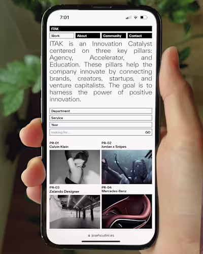 Website Art Direction for ITAK