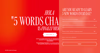 "5 words challange" 