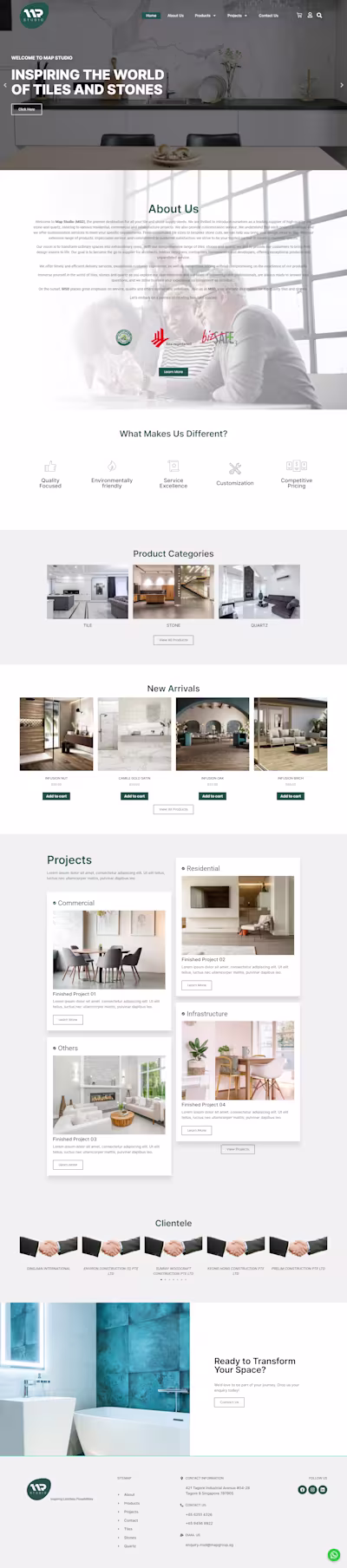 Interior Designer eCommerce Website