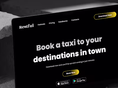 Taxi Booking App Design