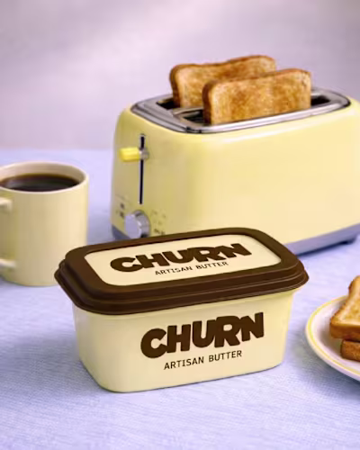 CHURN - Packaging Design & identity for a butter brand