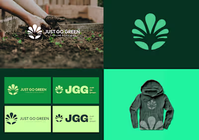 Just Go Green Logo + Branding