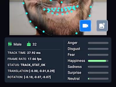 Face analysis showcase demo