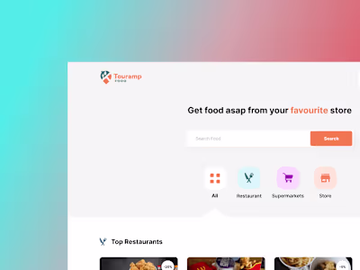 Food Delivery Web and Mobile UI