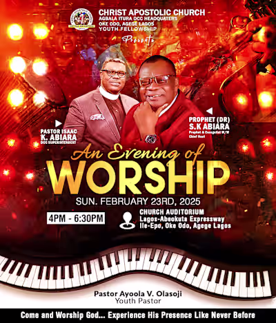 Youth Fellowship Worship Flyer – CAC, Agbala Itura DCC 