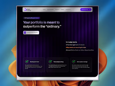 Hero UI Design: Clarity Through Darkness