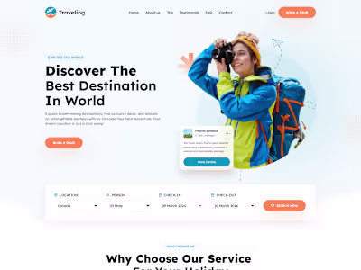 Traveling - Travel Agency Landing Page