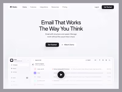 Mailo landing page