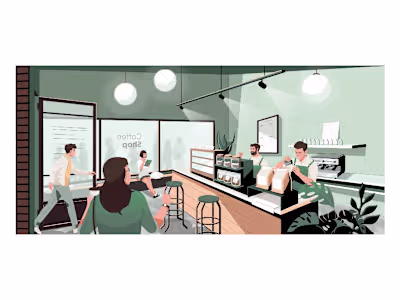 Illustration for Coffee Shop