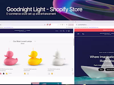 Shopify E-Commerce Optimization for Goodnight Light