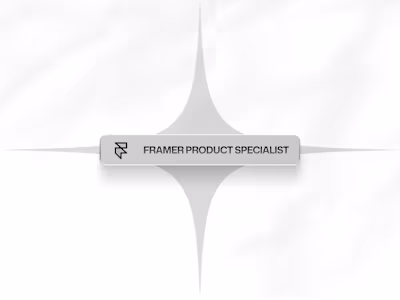 Framer Product Specialist Role