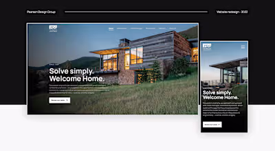 Pearson Design Group - Website Redesign