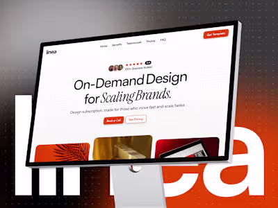 Design Subscription Agency - Premium Framer Template