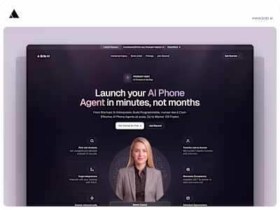 ✧ Brilo AI (Website Design)