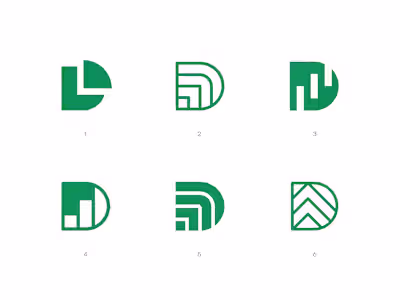 Letter D Logos // Finance, Invest, Trading