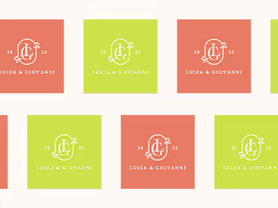 Luiza and Giovanni wedding monogram