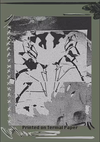 “Printed on Thermal Paper” Dual renderings examining the rel...